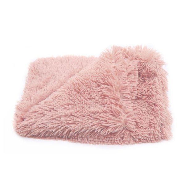 

pet dog cat comforter fluffy fleece blanket soft warm dual plush fur mat winter kennels & pens