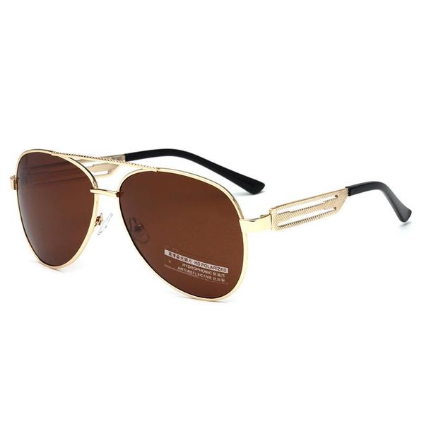 

sunglasses fashion classic big frame hollow polarized for men retro outdoor fishing driving night vision polaroid sun glasses, White;black
