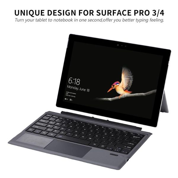 

keyboards bt wireless keyboard 12.2 inch slim thin for software surface pro3/4/5/6(2021)