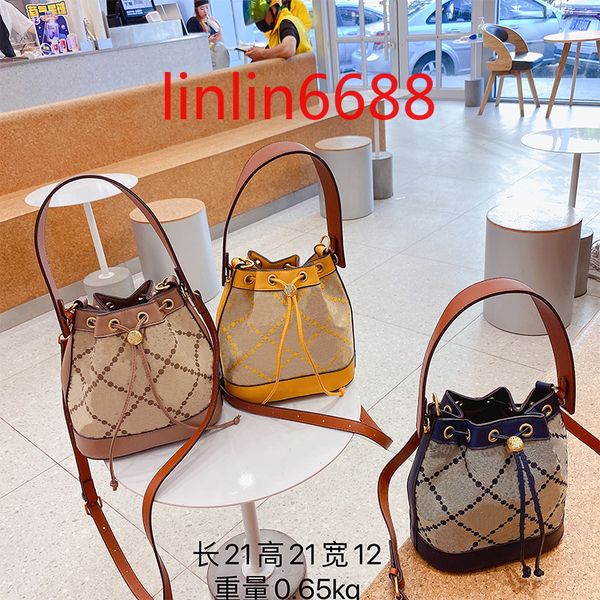 

come with logo 's popular bag women's summer new fashion bucket bags portable korean foreign style one shoulder messenger handbags