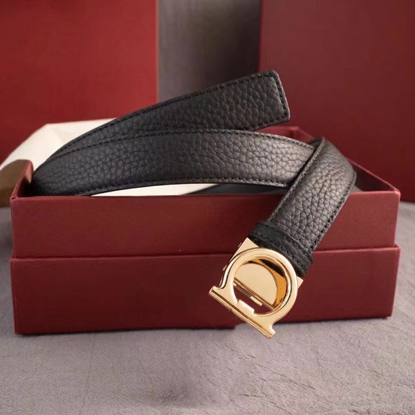 Mode Schnalle Echtes Leder Gürtel Für Männer Frauen Designer Luxus Marke Hohe Qualität Schwarz Gürtel Herren Weibliche Kleid Jeans Strap mit Box