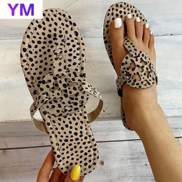 

sandals 2021 leopard summer women shoes ladies flip flop zapatillas casa mujer flat sapatos mulher 35-43, Black