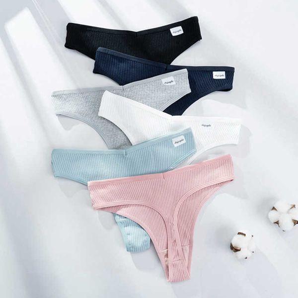 

lingerie women cotton g-string thong panties string underwear briefs pants intimate ladies low-rise 1 piece, Black;white