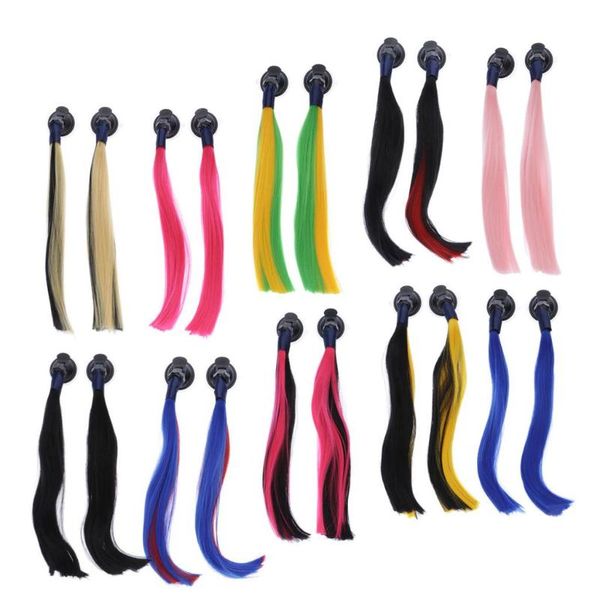 

motorcycle helmets helmet pigtails accessory ponytail wig hair fits for motorbike