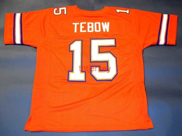 

custom tim tebow florida gators orange jersey stitched add any name number, Black
