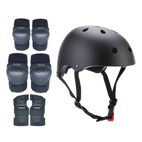 1 Set Kind Erwachsene Roller-Skate Schutz Getriebe Helm Balance Auto Skating Skifahren Roller Protector Sport Helm Protektoren Kit q0913