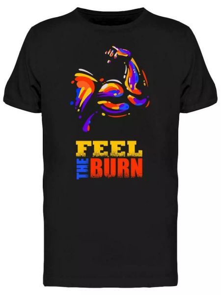 

Feel The Burn Tee Men's -Image by Shutterstock, White;black
