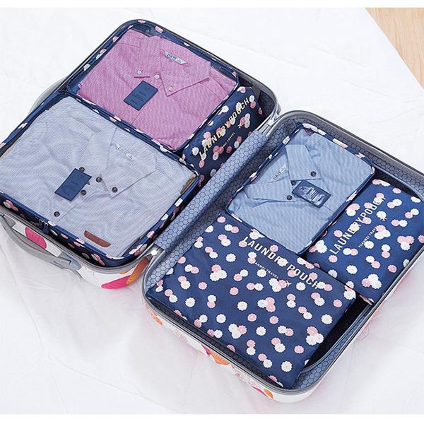 

storage bags six sets of custom clothing finishing travel luggage 6 pieces