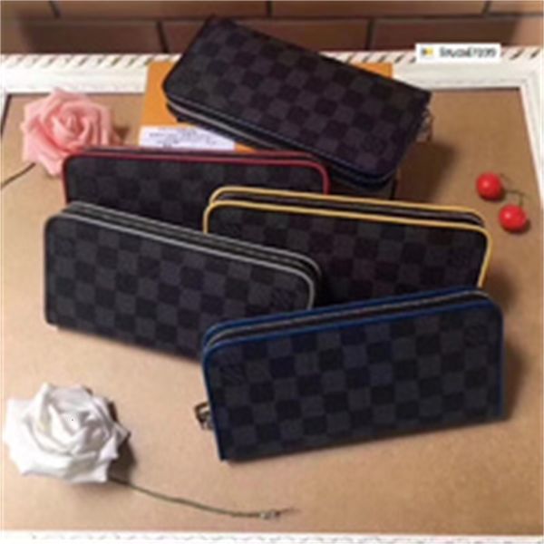 

leather key jleg men's zip wallet n63305 real brand long wallet chain wallets compact purse clutches evening designer card luxury holde