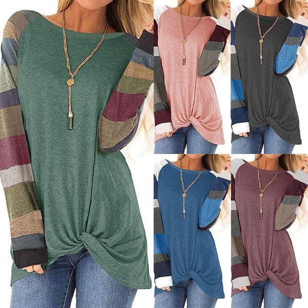 

women's blouses & shirts loose striped fashion sweaters o-neck pullovers autumn winter 2021 korean casual knitted ladies sweater womens, White