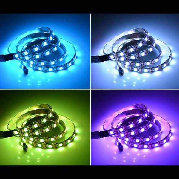 

party decoration led string light rgb computer tv backlight self-adhesive flexible 5v usb strip with remote control
