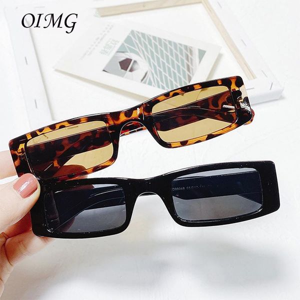 

sunglasses trendy small rectangle women 2021 steampunk 90s sun glasses uv400 gothic holiday beach cat eye hip hop eyewear, White;black