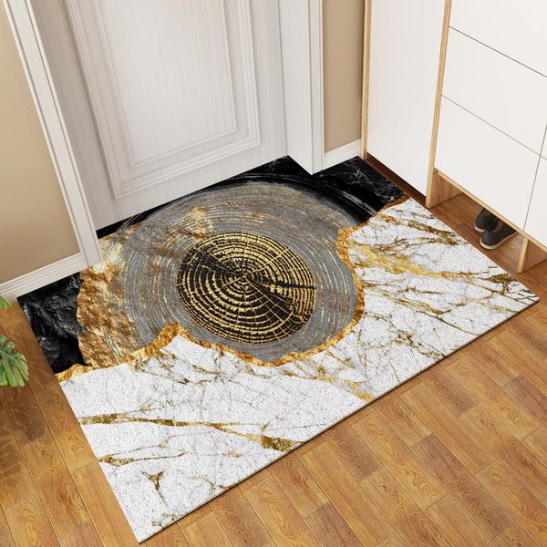 

carpets creativity annual ring diy highend wireng floor mat light luxury doormat hall step on the foot pad easy to clean durable cushion