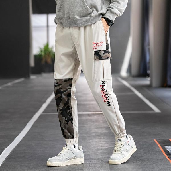 

men's pants work fashion clothing spring and autumn brand casual loose me..., Black