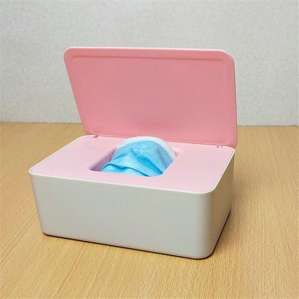 

sealed wipes box gloves mask tablestorage household dustproof belt cover plastic suction tissue boxes & napkins