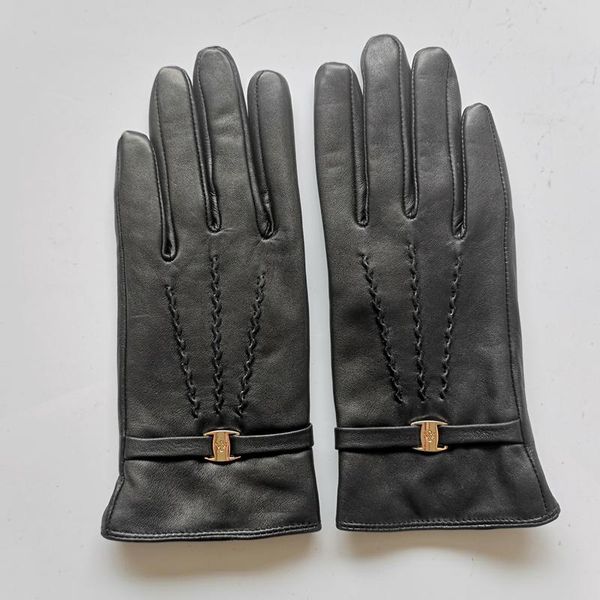 

sports gloves gours genuine leather for women winter keep warm black real goatskin super discount clearance sale kcl