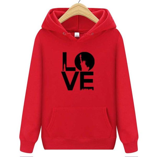 

women's hoodies & sweatshirts 2021 autumn winter fleece letter harajuku print pullover thick loose women sweatshirt female casual coat, Black