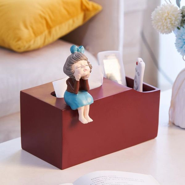 

kawaii tissue box girl room decoration decorative boxes cute canister paper towel holder creative ornaments & napkins