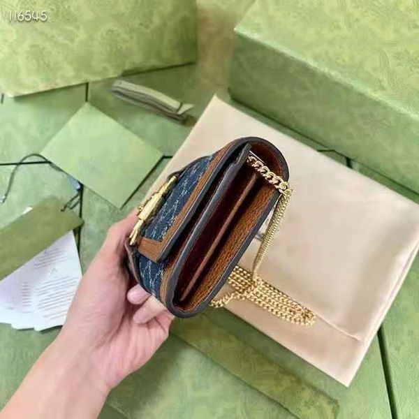 

2022 women's designer old fashion chain one shoulder messenger bag
