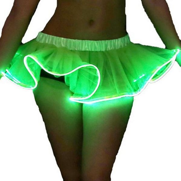 

vocole led light up petticoat mini colorful tutu skirt skirts, Black