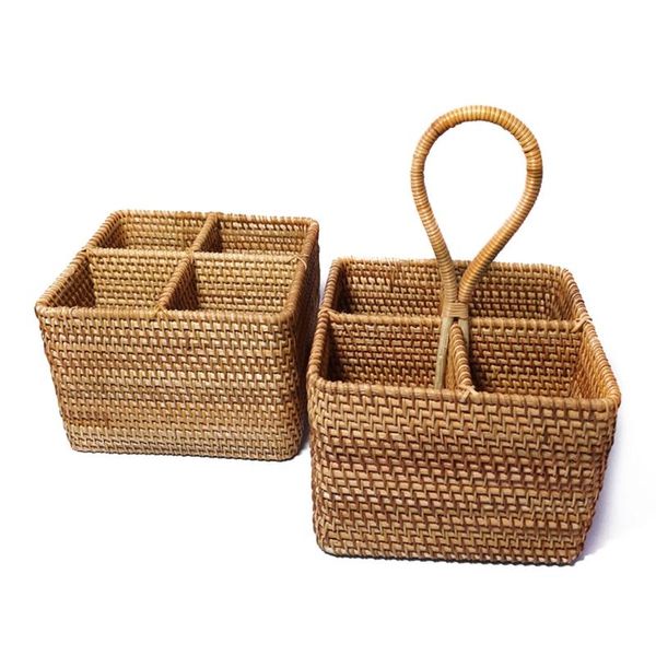 

storage baskets square hand woven basket 4 compartment deskserving m6ce