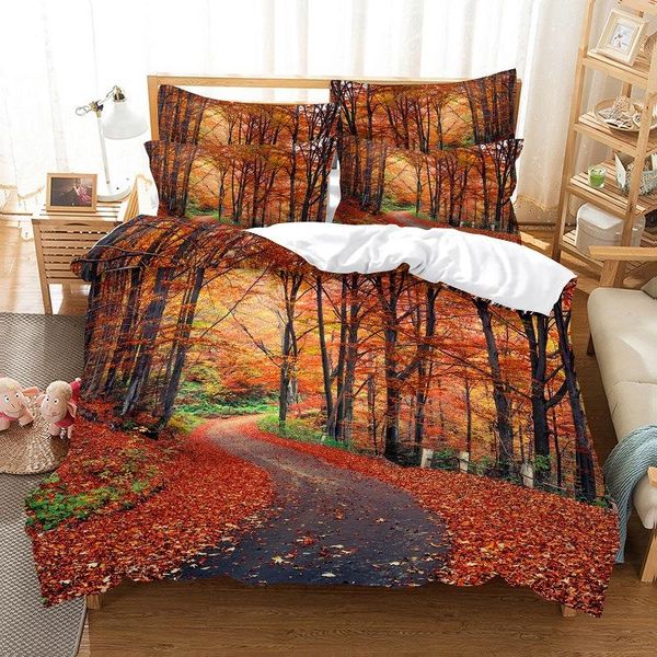 

bedding sets dashu scenery set digital three piece 3d printing nordic style quilt cover and pillow case