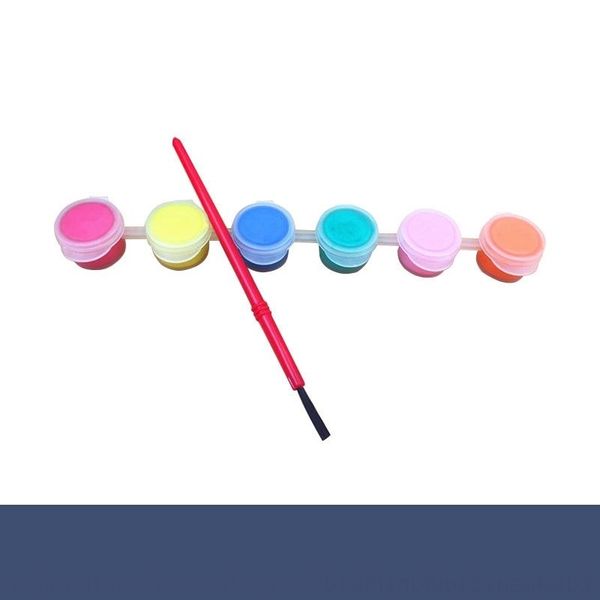 

qxjq 2ml pens 6- one-piece powder diy gouache water acrylic water color digital oil ing paint bar diy color painting ceramic gyp, Black;red