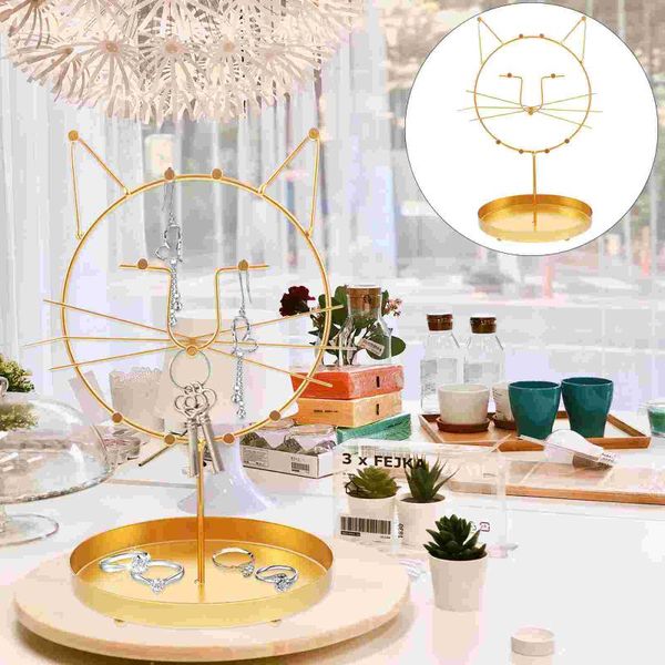 

other home decor 1pc chic jewelry organizer cat shape earring holder girls