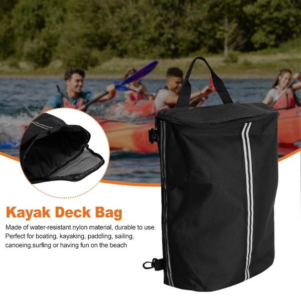 

rafts/inflatable boats with hooks sups surfing water sports kayak deck bag easy use multipurpose outdoor for canoe reflective strps zipperd