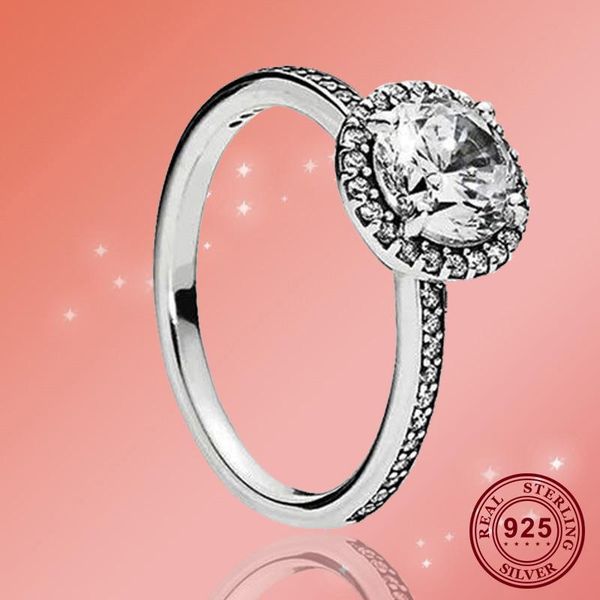 

cluster rings 100% 925 sterling silver pan ring innovative and crystal pigeon egg for women wedding party gift fashion jewelry, Golden;silver