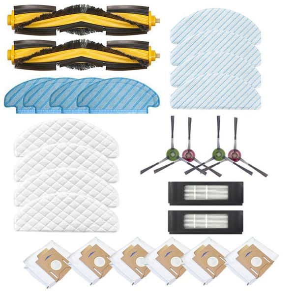 

vacuum cleaners 26pc/set main brush side filter dust bag for ecovacs deebot ozmo t8 cleaner household cleaning tools