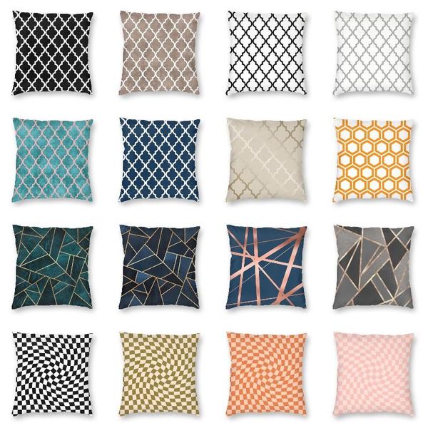 

cushion/decorative pillow black and white moroccan cushion cover morroccan geometric abstract throw case for sofa custom pillowcase home dec