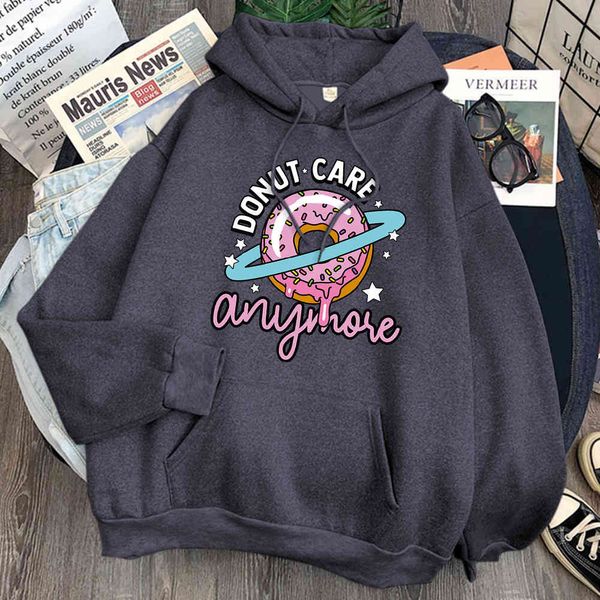 

dount pake printed men's loose long sve wool casual wear cartoon fashion hip hop punk hoodie, Black