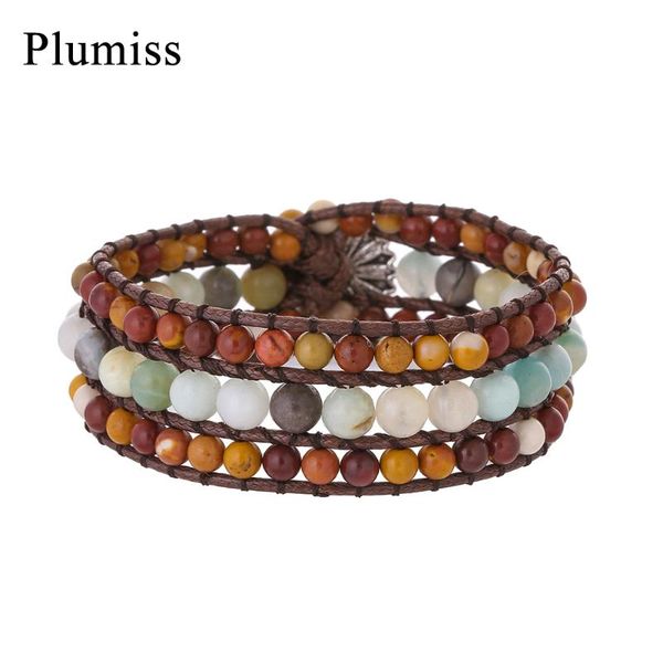 

tennis boho natural stone wide wrap bracelet for women yelk amazonite cuff bracelets bangles jewelry drop wholesale, Golden;silver