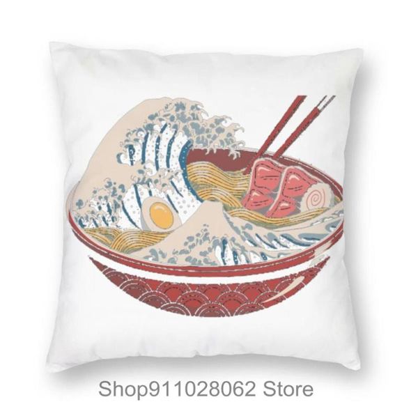 

japanese style great ramen throw pillows covers cases velvet pillowcase cushion body queen size set of 2 bath side sleeper wedge cushion/dec