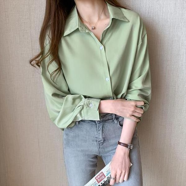 

autumn formal wear chiffon women blouses loose casual blusas ropa de mujer, White