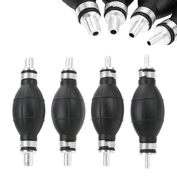 

6mm 8mm 10mm 12mm fuel pump rubber aluminum hand fuel pump hand primer bulb all fuels length used for car boat marine outboard