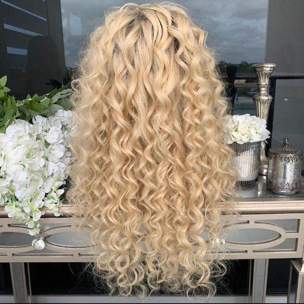 

lace wigs 4/24# darker blonde human hair 13x6 front for women pre plucked, Black;brown