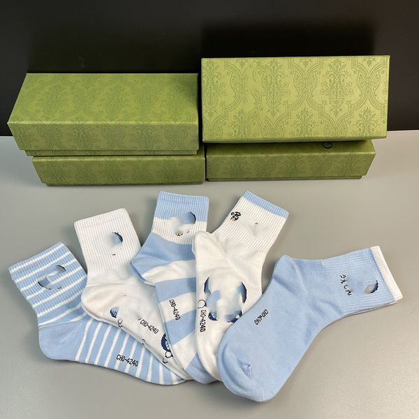 

cartoon pattern men socks ins fashion soft touch cotton hosiery classic personality embroidery couple lovely scok, Black