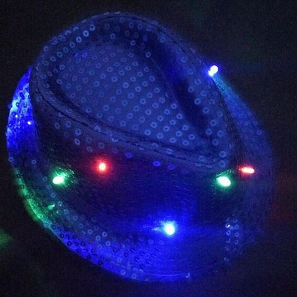 

cloches dsstyles jazz hat fashion brilliant glitter sequins dance show party cap stage props beading caps fedoras, Blue;gray