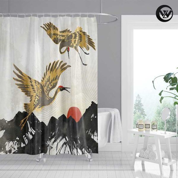 

shower curtains european medieval retro abstract curtain el family animal decoration bathroom