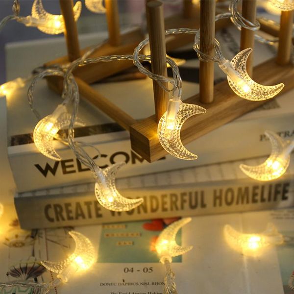 

strings 10/20/40led fairy light string battery powered led moon lamp for christmas wedding year party garden courtyard garland decor