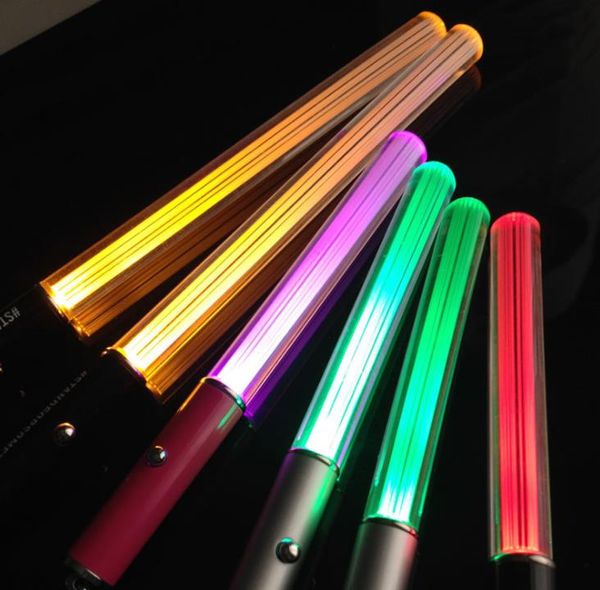 Party Standious LED Flashlight Stick Reychain Мини Факел Алюминиевая цепочка для ключей брелок прочный свечение ручка волшебные палочки фонарики светодиодные светодиодные палочки SN3262
