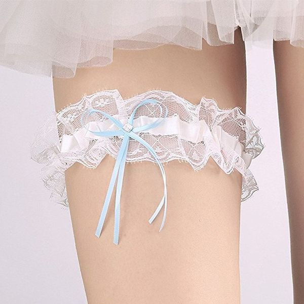 

garters fashion wedding bow bridal leg accessories, Black;white