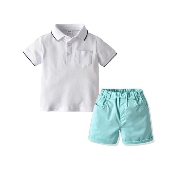 

clothing sets 2021 born baby girl 3pcs outfit set infant solid color crew neck long sleeve sweater dot printed shorts bow hair band, White