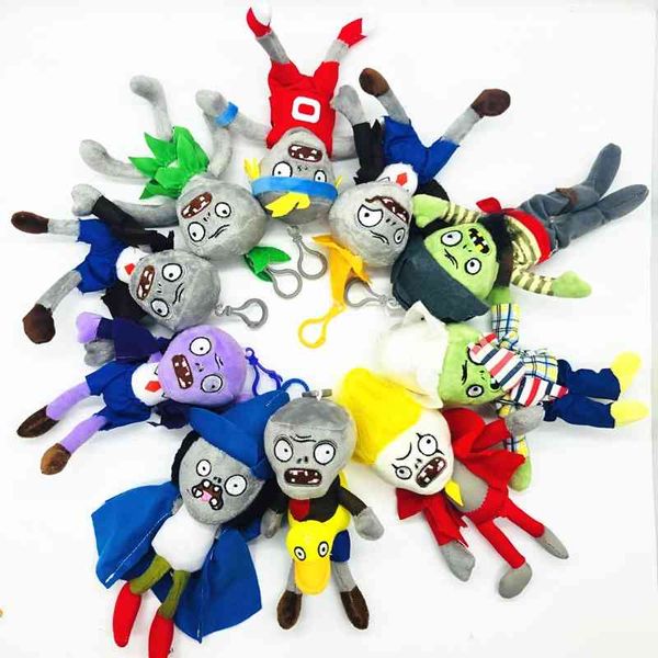

1pcs 18cm hanger pvz zombies pluche keyhanger toys soft puffs pop for kids gifts