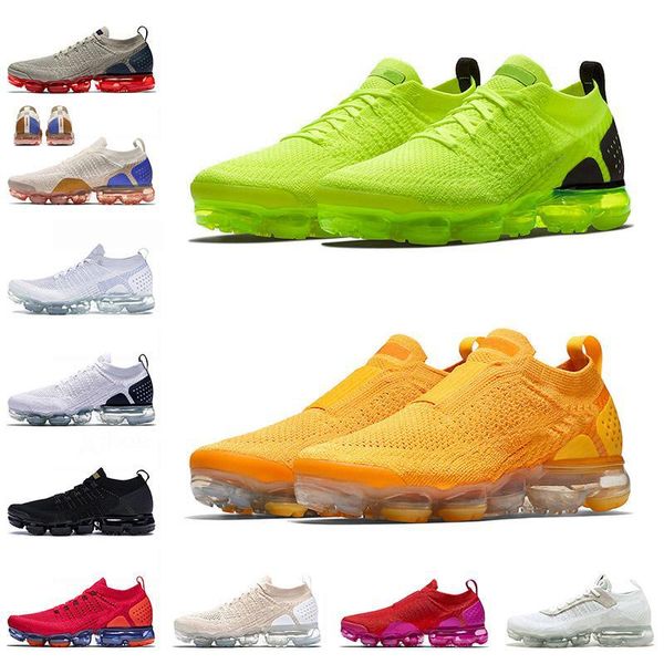 

2021 fashion moc fly knit 2.0 women mens running shoes volt university gold black white green red orbit sports trainers sneakers hop999