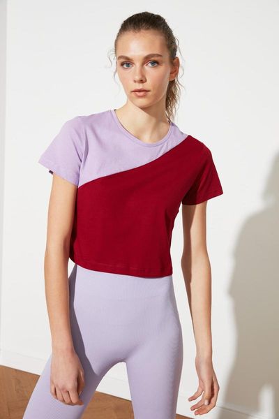 

women's t-shirt trendyol crop knitted twoss21ts0373, White