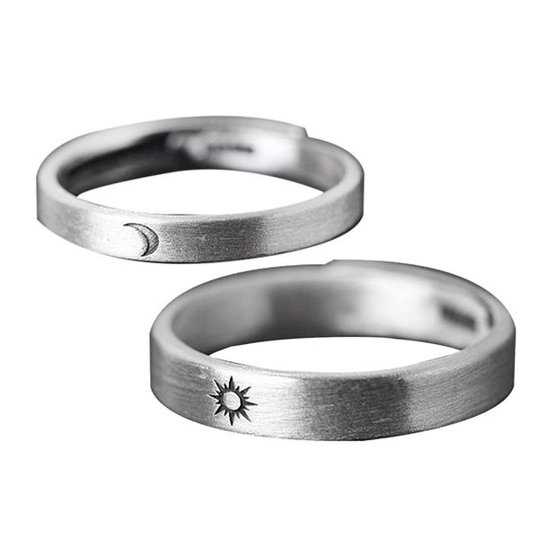 

cluster rings s925 silver ring girlfriend male couple female, Golden;silver