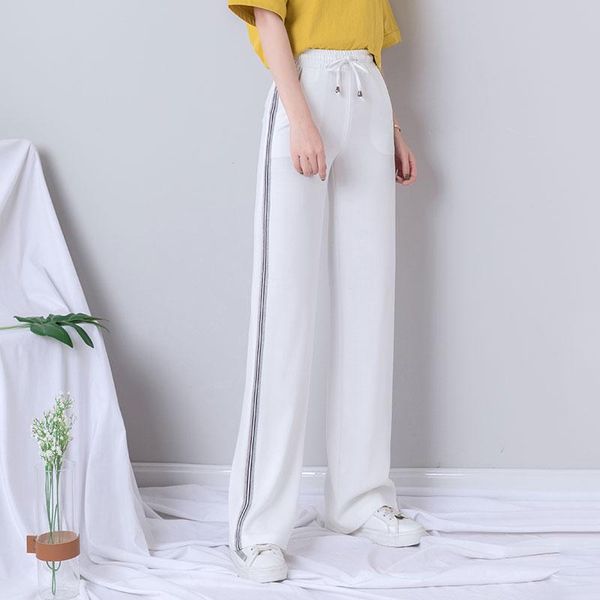 

women's pants & capris white wide leg women, Black;white